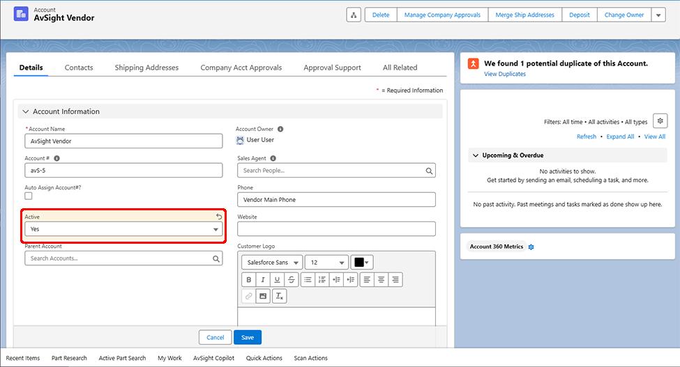 Account Approvals