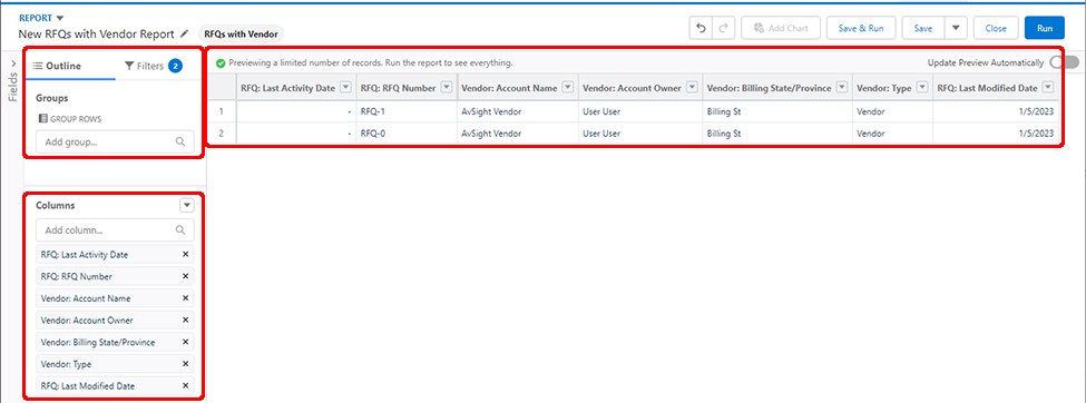 Working with Reports