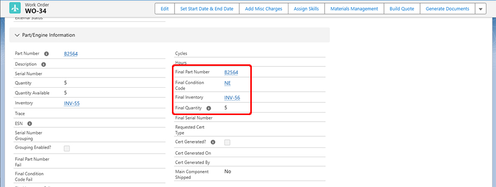 Creating Work Orders